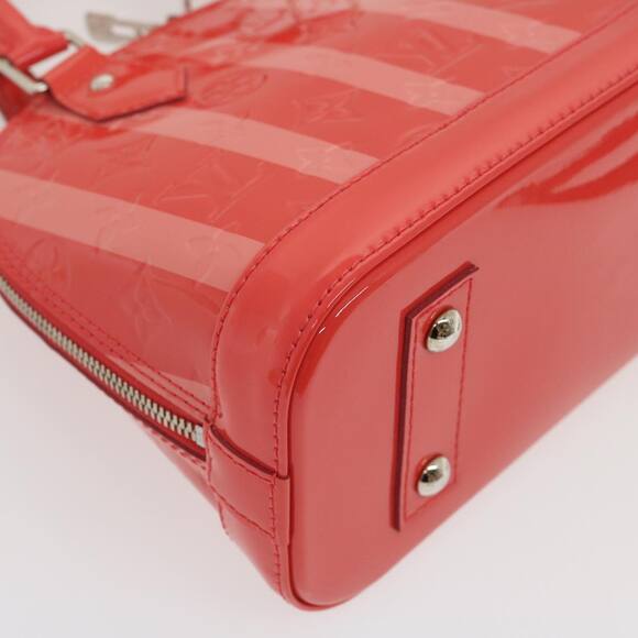 LOUIS VUITTON Vernis Rayures Alma BB Hand Bag Pink M91593 - Picture 15 of 16